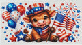 4th of July Moo Moo