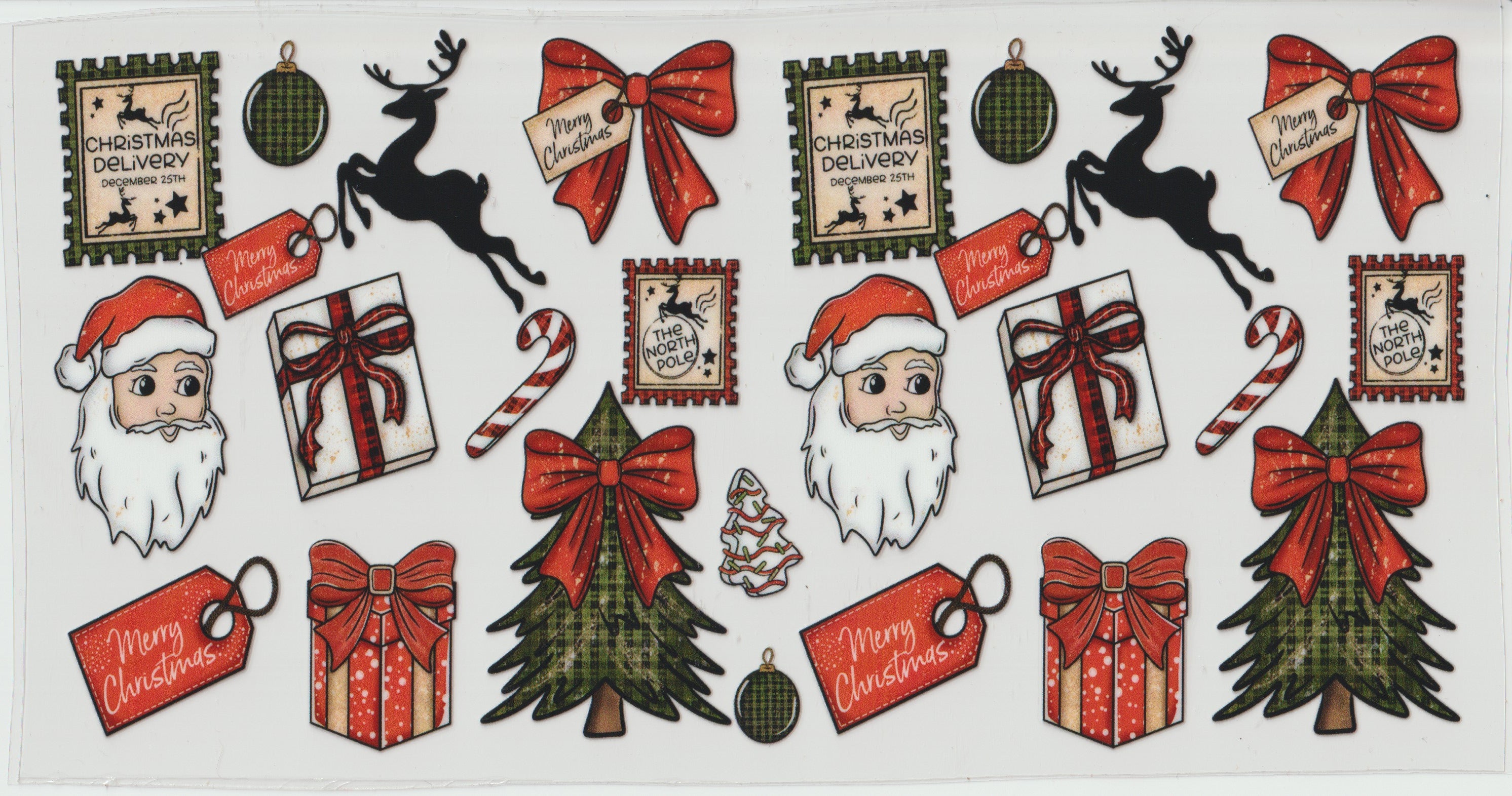 Present Tree Santa Tag