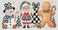 Checkered Santa Snowman Gingerbread man