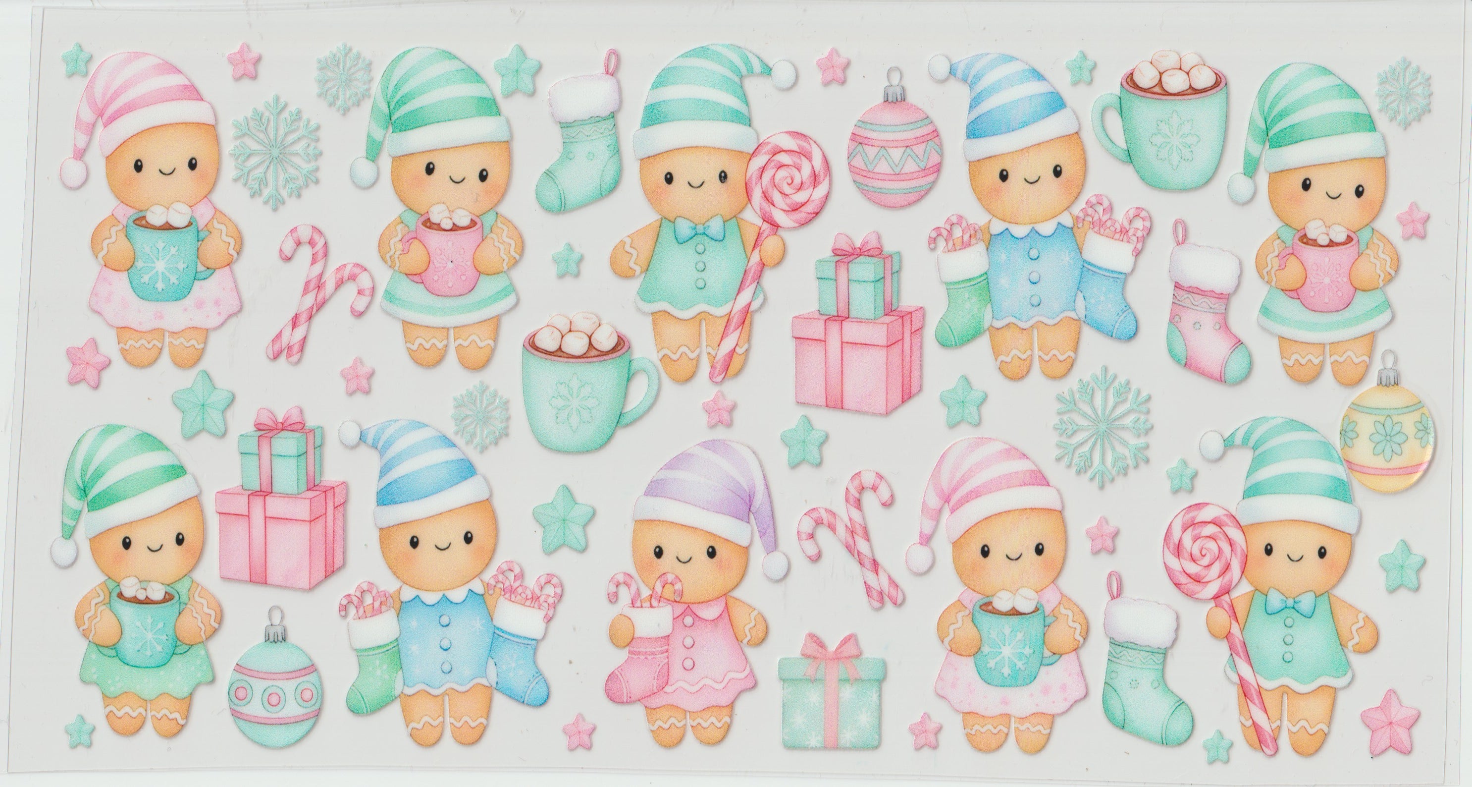 Blue and Pink Gingerbread kids