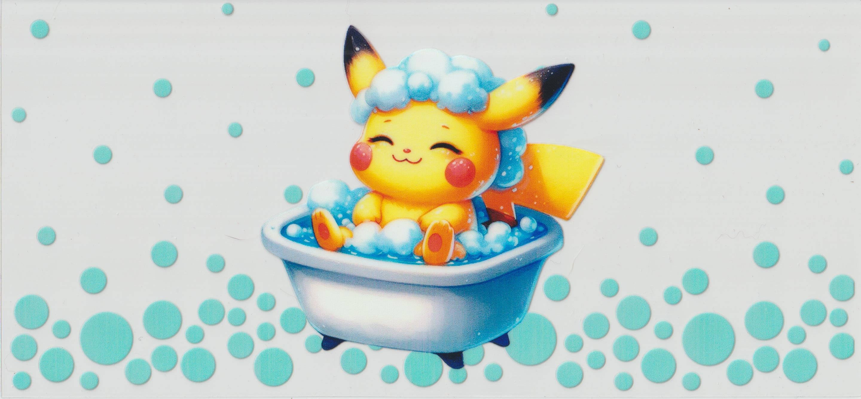 Pikachu in Bath tub