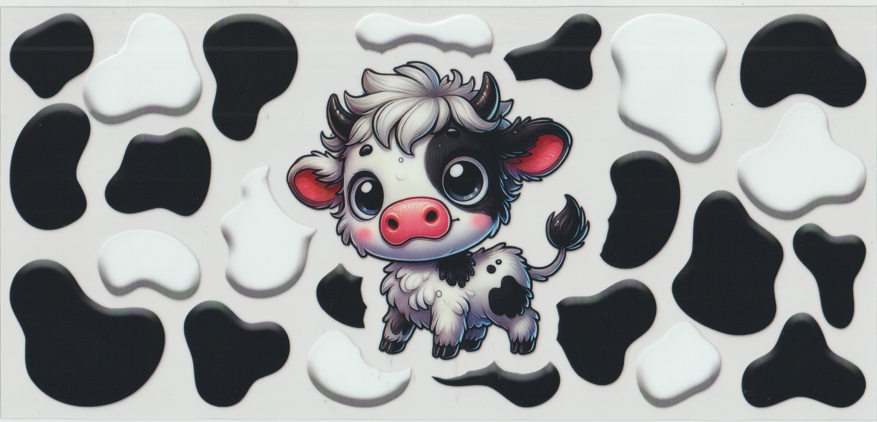 Single Black and White Moo Moo