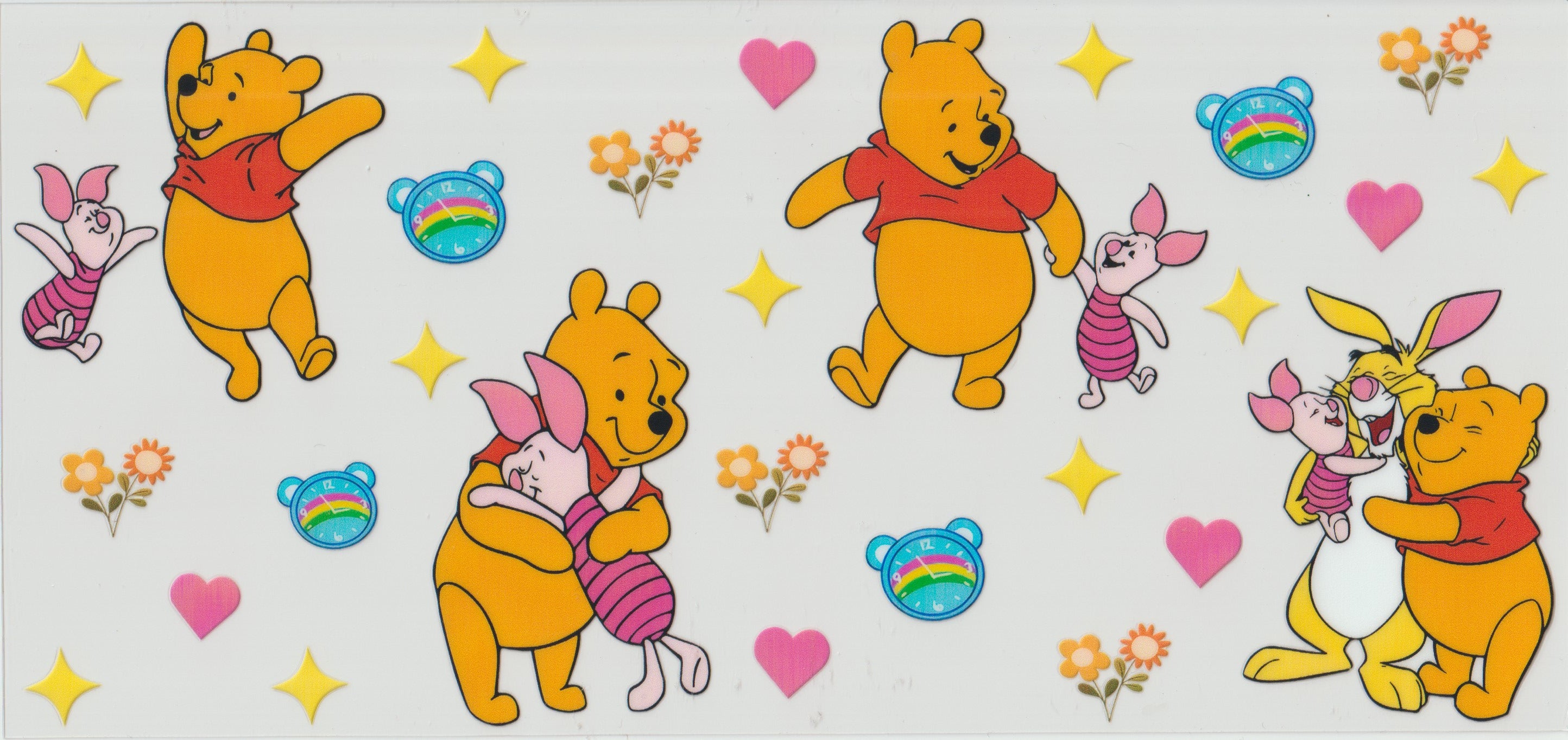 Winnie Pooh and Piglet & rabbit