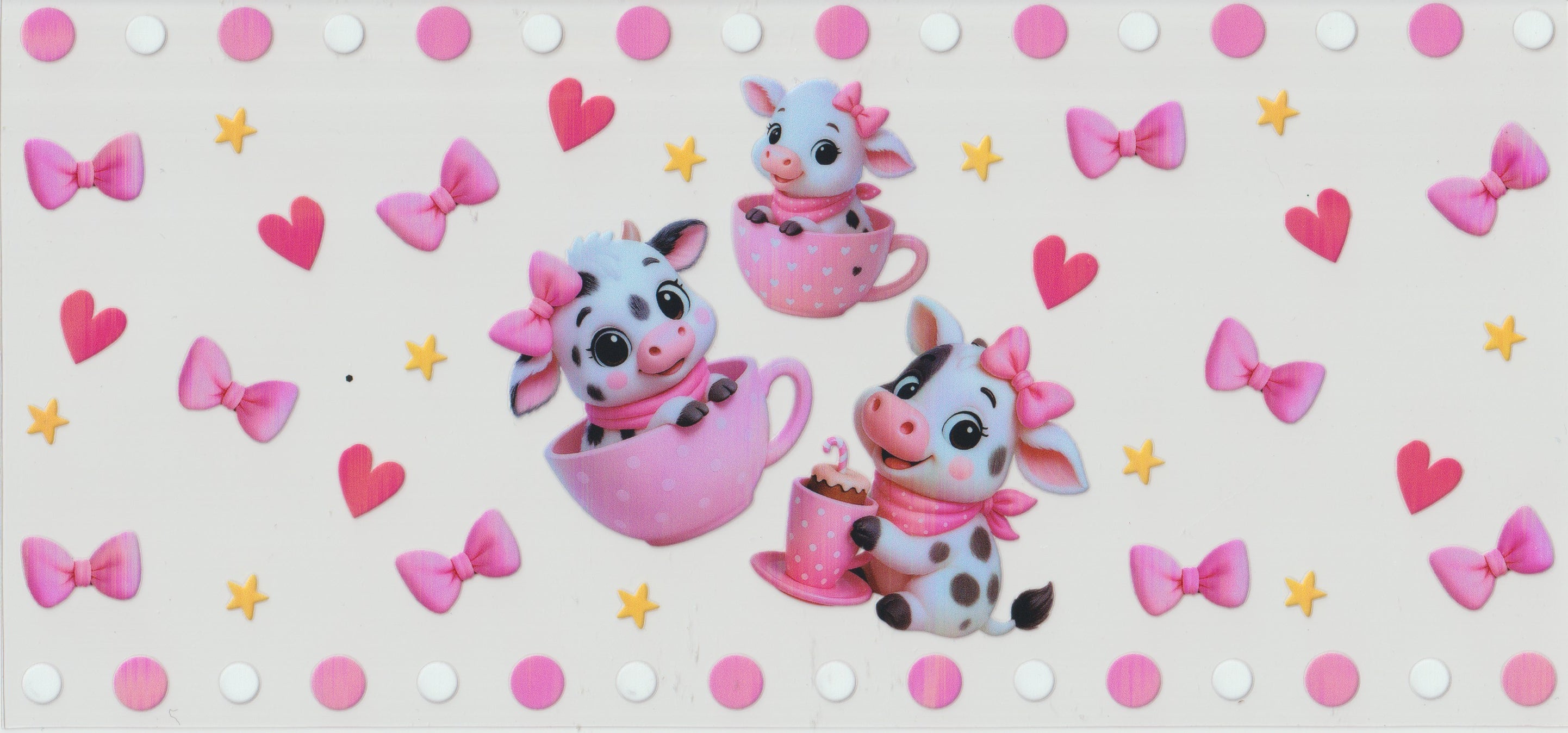 Pink tea cup Moo moo