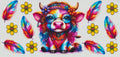 Hippie moo moo with peace sign