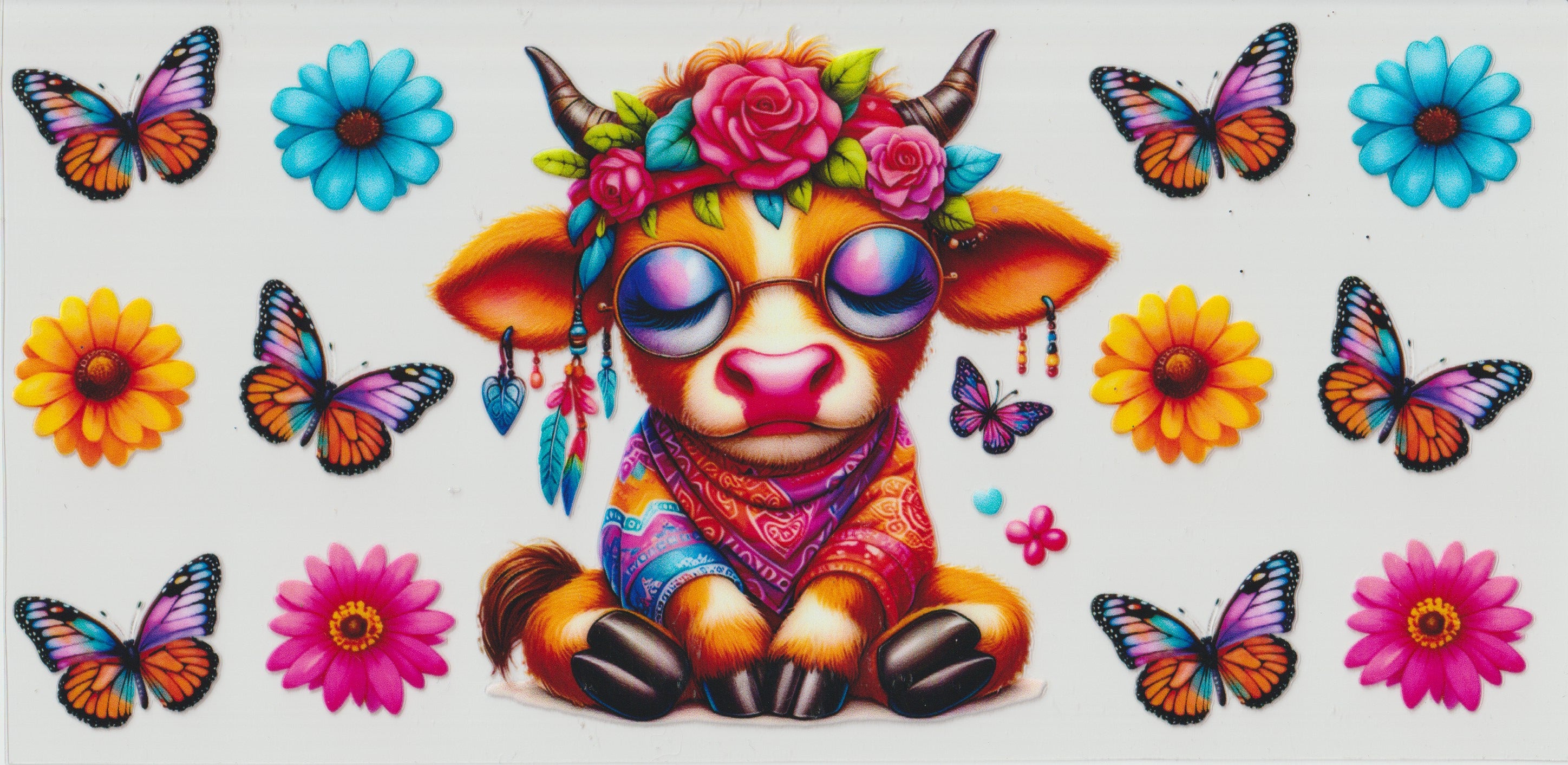 Hippie moo moo with butterflies