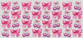 Cherry heart bows