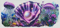 Big purple Shell with pearl