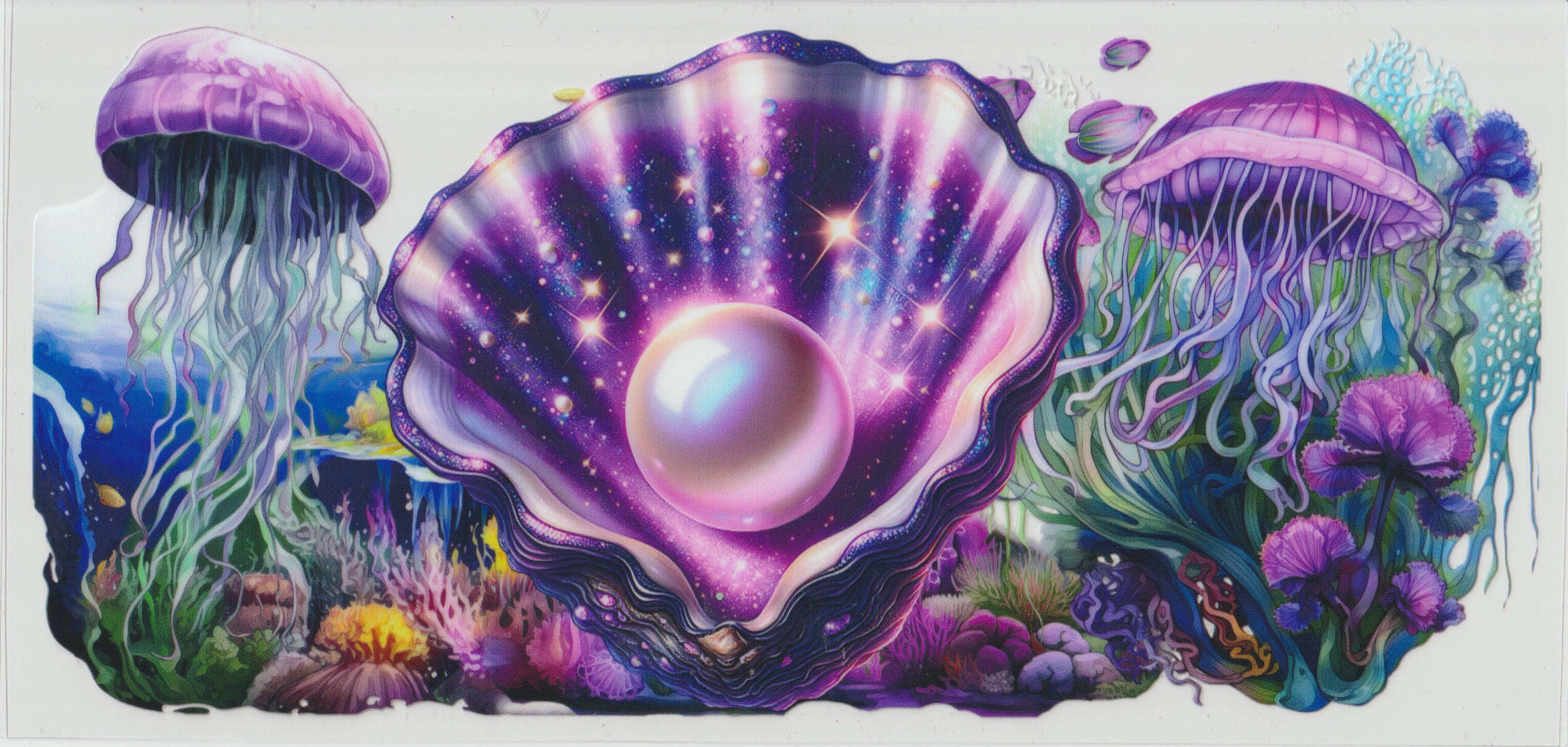 Big purple Shell with pearl