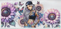 Backwards hat tattoo girl