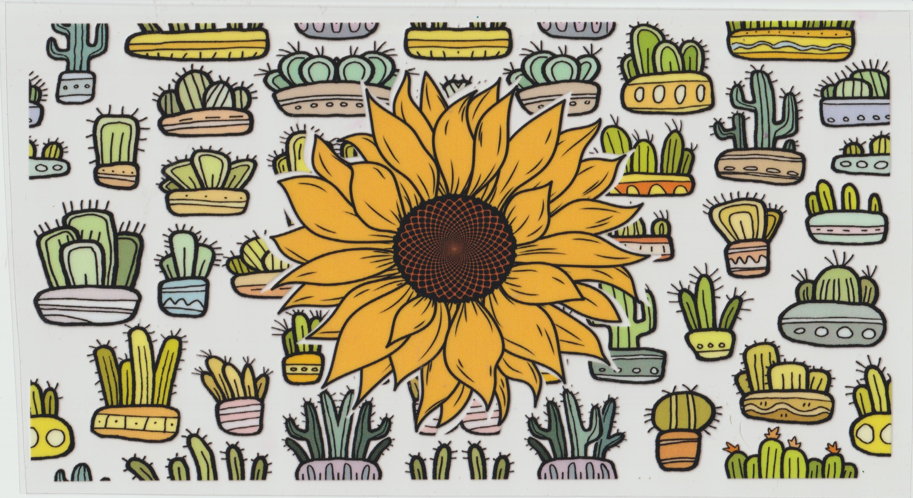 Big Sunflower with Cactus'