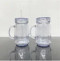 20 ounce Mason Jar Style with clear lid