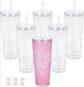 24 ounce tapered snow globe tumbler