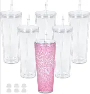 24 ounce tapered snow globe tumbler