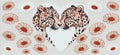 Cheeta Heart with flowers