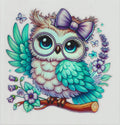 Holographic Purple Bow Owl