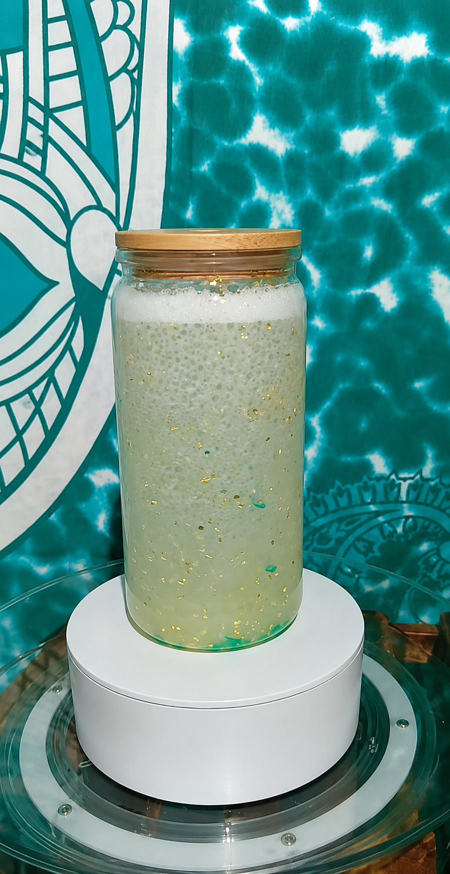 16oz bamboo lid Sprite soda