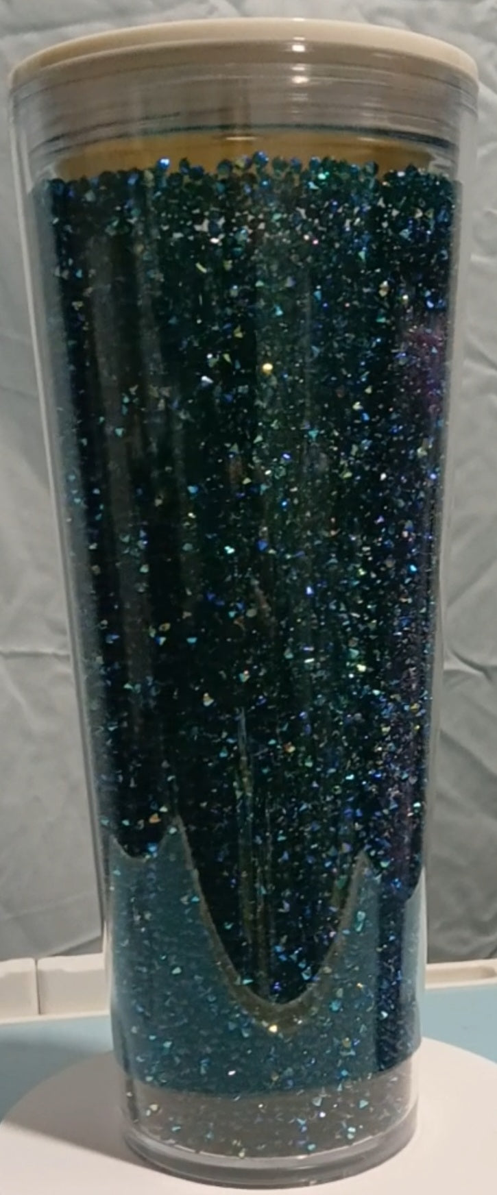 Gem filled 24oz acrylic tumbler