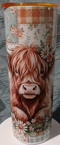 Patchwork Heifer 20oz Stainless steel tumbler