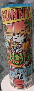 Peanuts summer time 20oz Stainless steel tumbler