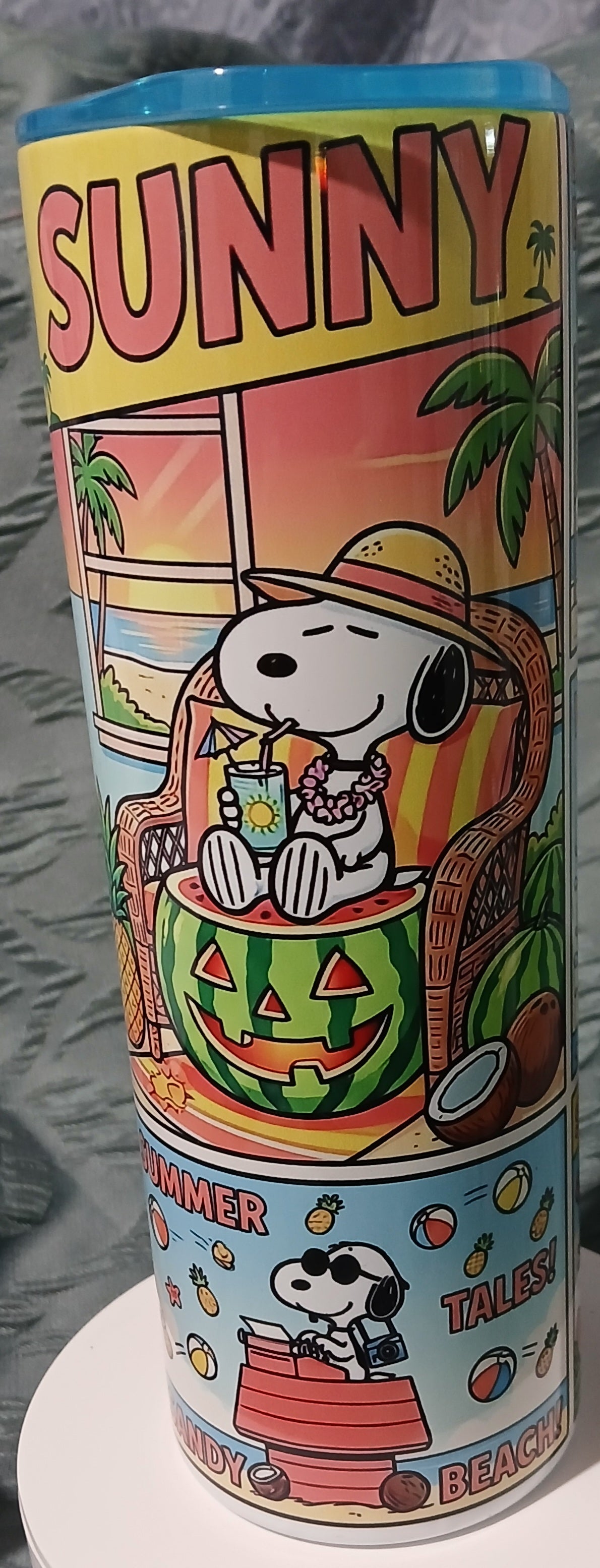Peanuts summer time 20oz Stainless steel tumbler